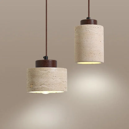 Suspension de chevet en pierre — Style Wabi-Sabi