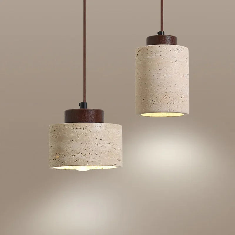 Suspension de chevet en pierre — Style Wabi-Sabi