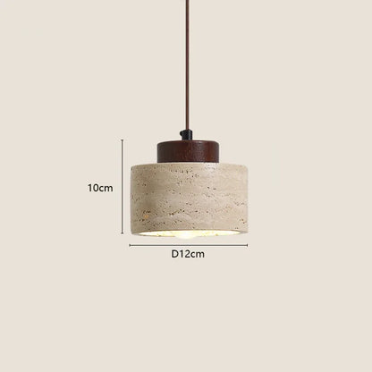 Suspension de chevet en pierre — Style Wabi-Sabi