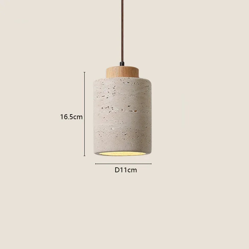 Suspension de chevet en pierre — Style Wabi-Sabi