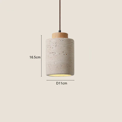 Suspension de chevet en pierre — Style Wabi-Sabi