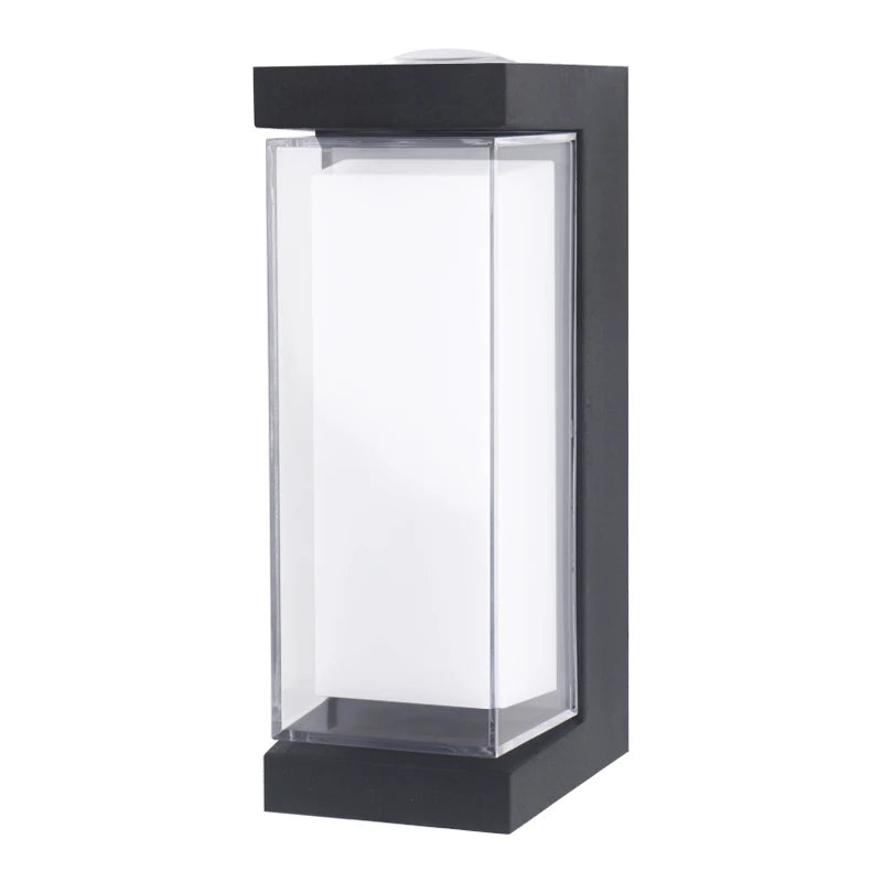 Up & Down Outdoor Wall Light | Black LED Sconce, Square or Round, 17.5 cm – view 5