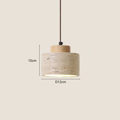 Suspension de chevet en pierre — Style Wabi-Sabi