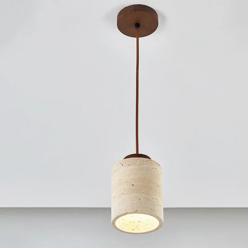 Suspension de chevet en pierre — Style Wabi-Sabi