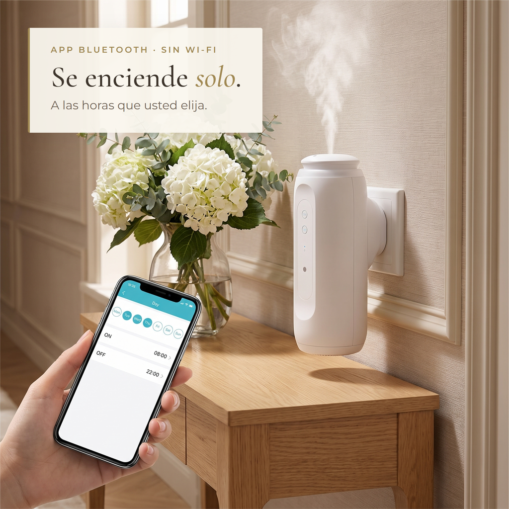 Turns on by itself at the times you choose, Bluetooth app