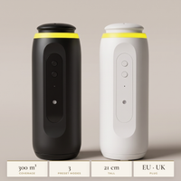Key figures: 300 m³, 3 modes, 21 cm, EU or UK plug