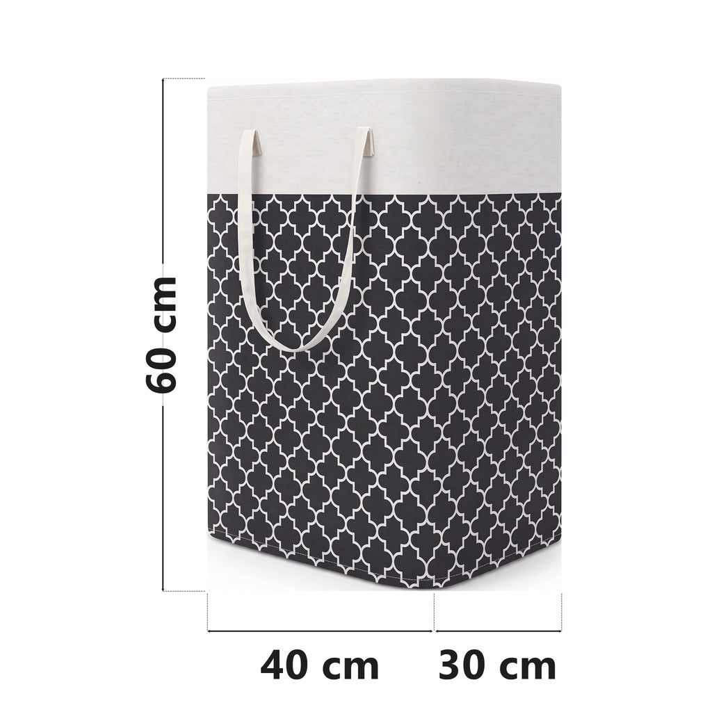 Folding laundry hamper dimensions, 60 x 40 x 30 cm