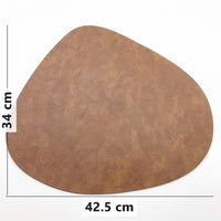 Teardrop placemat dimensions, 42.5 x 34 cm