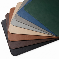 Cowhide-pattern faux leather placemats, set of 4 – view 6