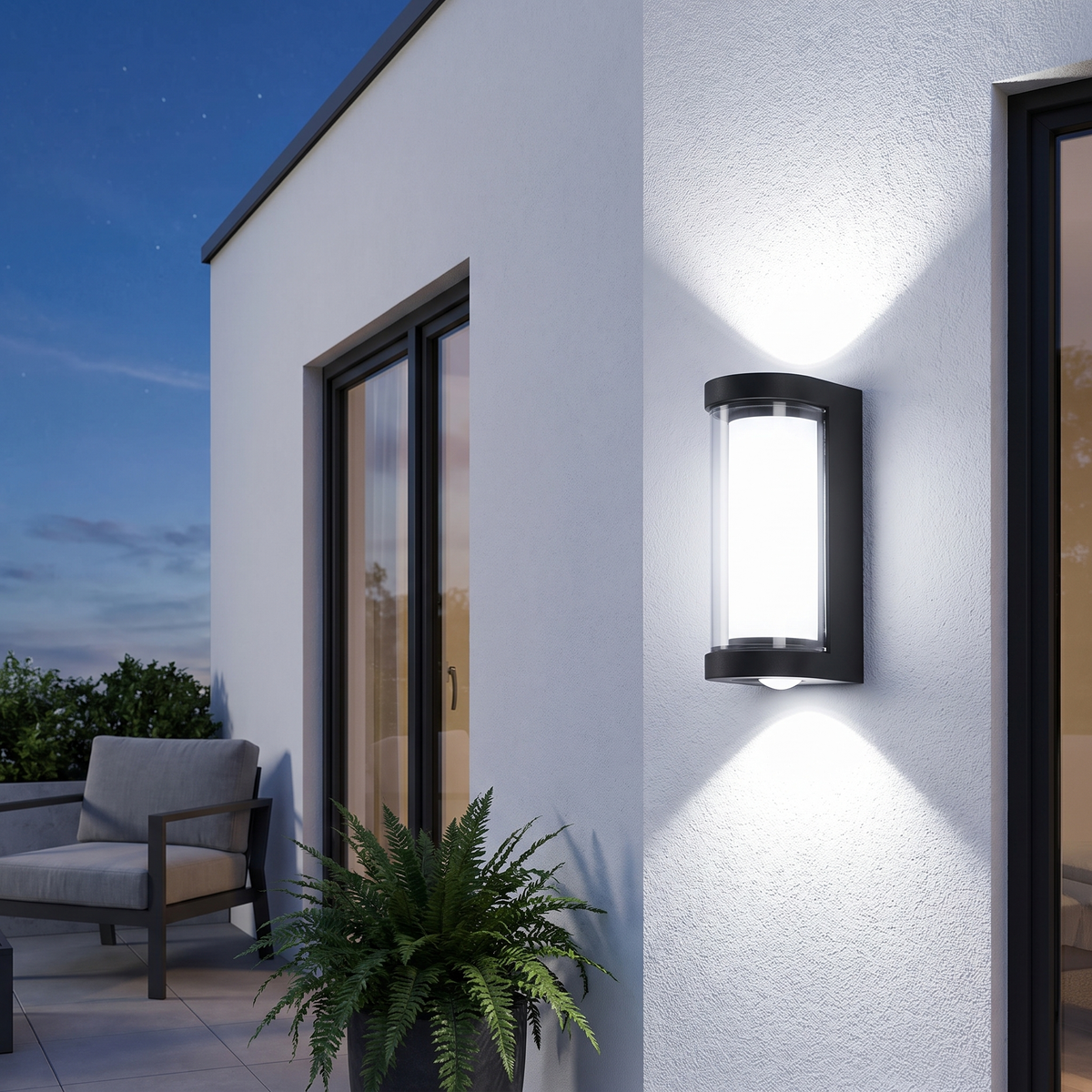 Up & Down Outdoor LED Wall Sconce Black – view 18