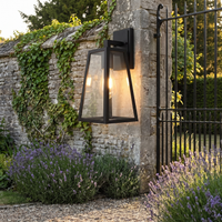 Trapezoid Outdoor Wall Lantern Matte Black – view 10