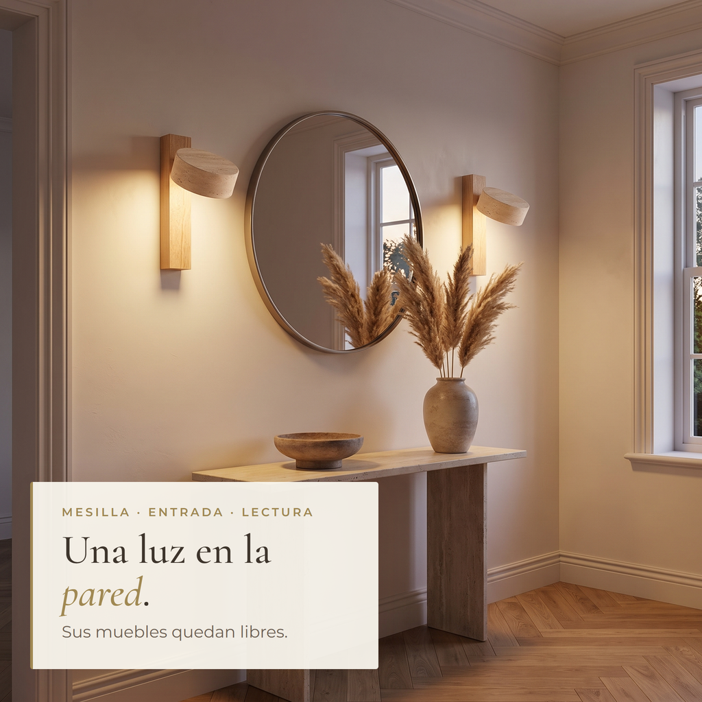 Wall light for bedside, hallway or reading corner